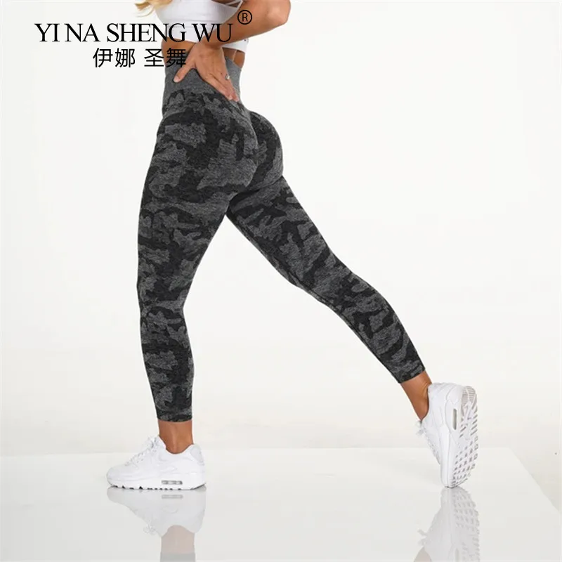 

Seamless Yoga Pants Women Leggings For Camouflage Fitness Push Up High Waist Workout Tights Sport Woman Scrunch Tights Leggings