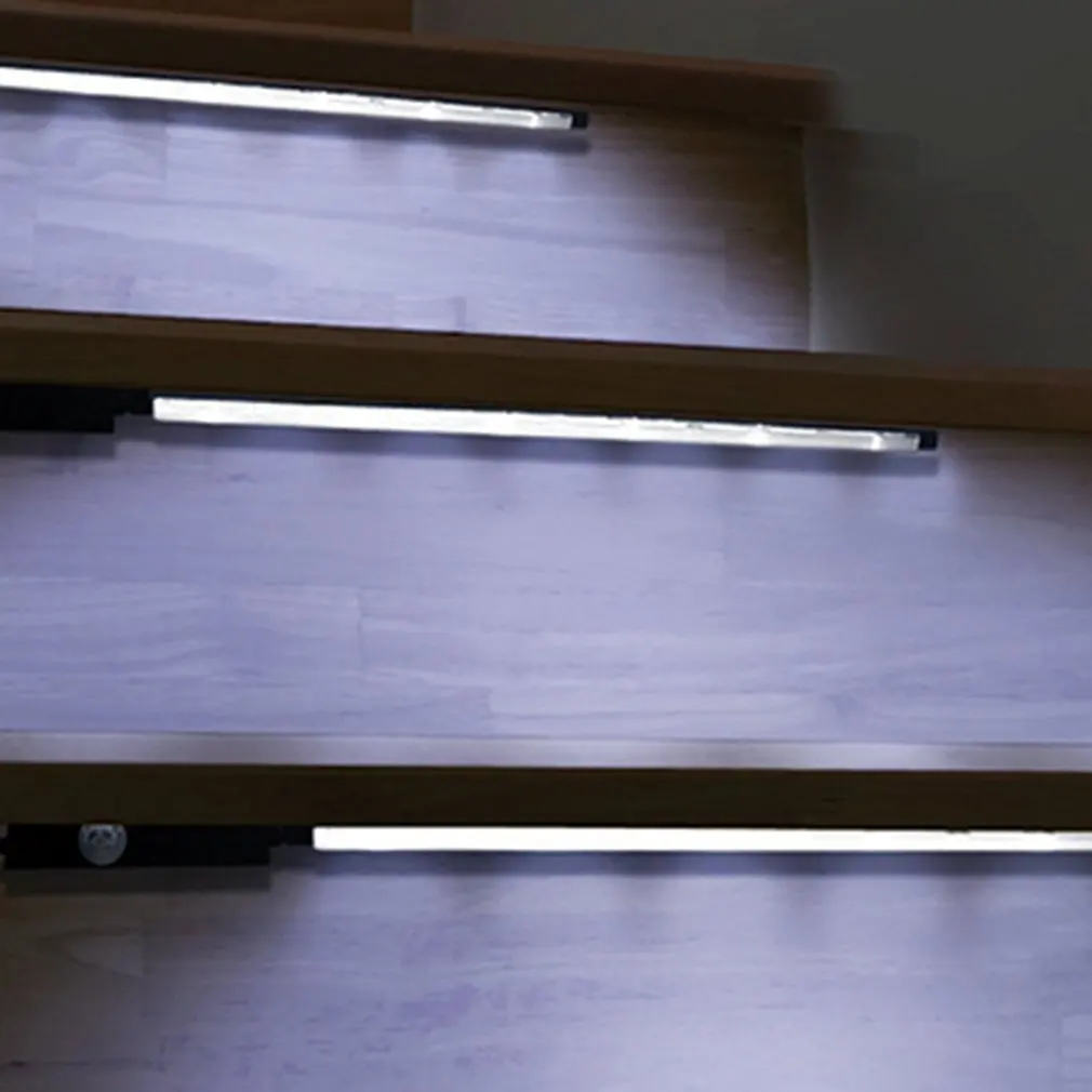 

Motion Sensor Activated Accent Lighting LED Strips Battery Operated Light Bars For Cabinets Stairs Doorways