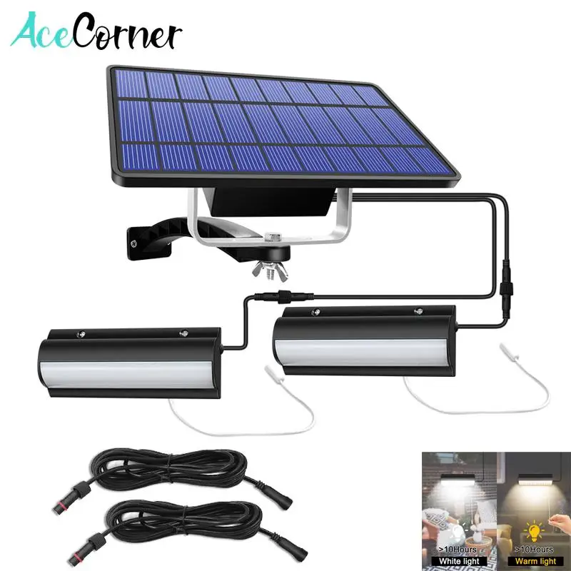 

Acecorner Upgraded Double Head Solar Pendant Lights Outdoor Indoor Auto On Off Lamp Pull Switch for Barn Room Balcony Chicken