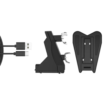 

For Sony PlayStation 5 Console Dual Charger Charging Stand Charger Station Holder With Turn Light for PS5 Controller