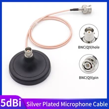 Профессиональный микрофон BNC кабель с высоким коэффициентом усиления BNC магнитное основание с посеребренным кабелем мощный BNC удлинитель