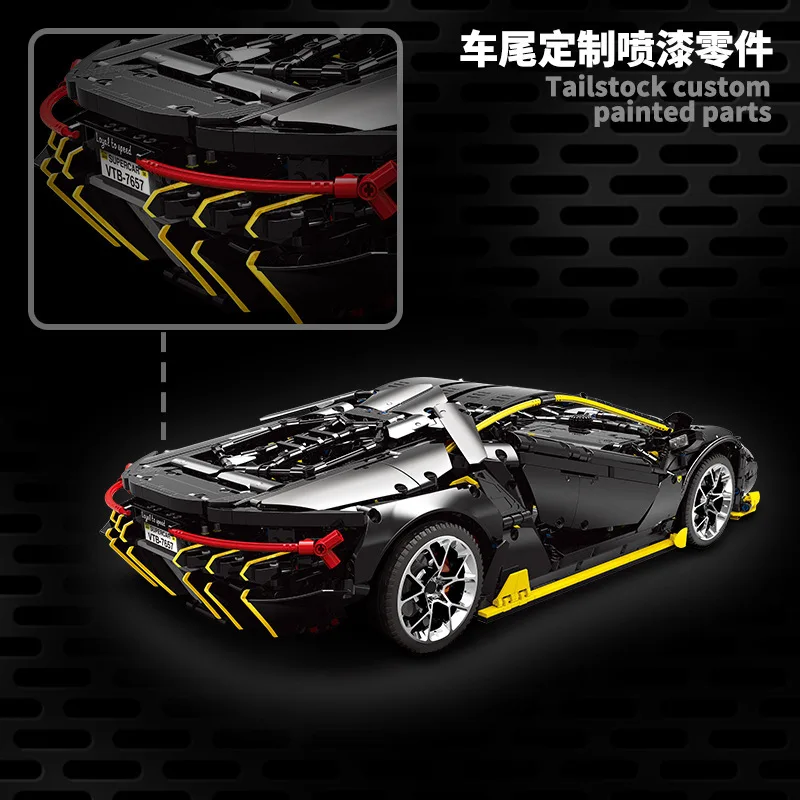 В наличии YX01 K98 371008 3823 черная ламборгинская 1:8 Супер гоночный автомобиль