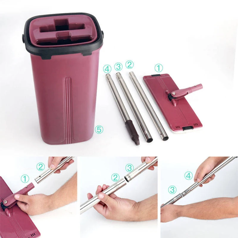 C5 вращающаяся на 360 градусов Швабра для влажной и сухой уборки инструменты чистки