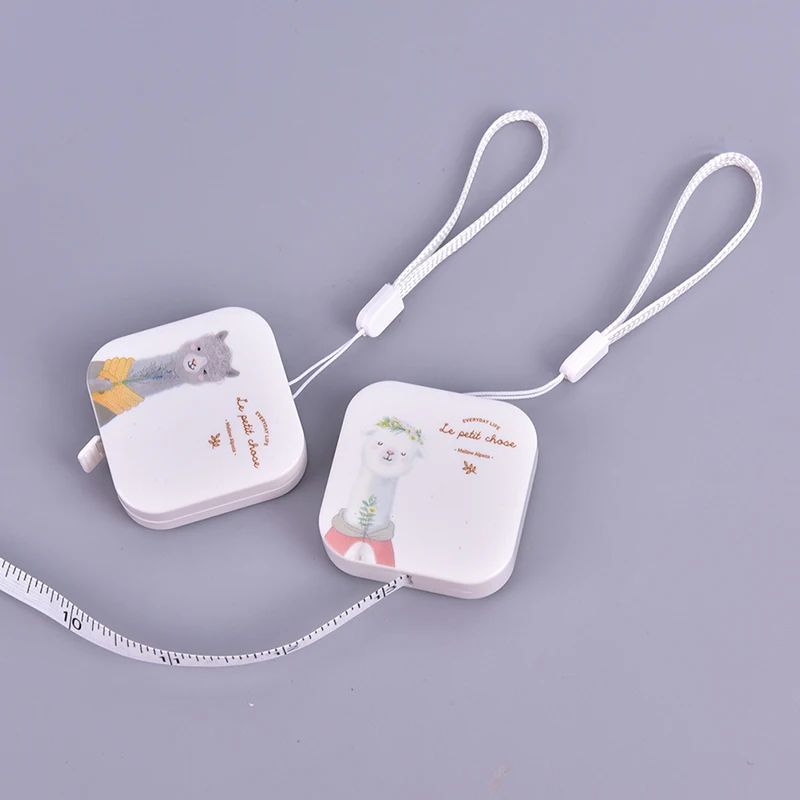 150cm Portable Children Height Ruler Centimeter Inch Roll Tape Alpaca Tape Measure Retractable Ruler Girls Gifts Leather