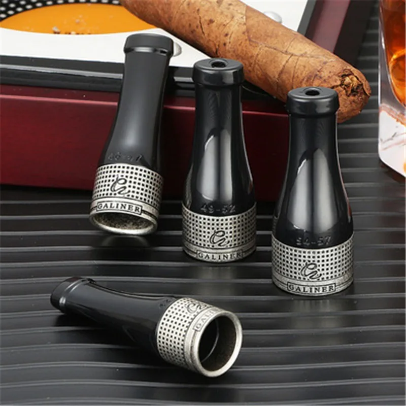 

Новый Cohiba Смола сигарный мундштук трубка Портативный 4 размера дымовая насадка кончик сигареты набор аксессуаров для сигар держатель для сигар W подарочная коробка