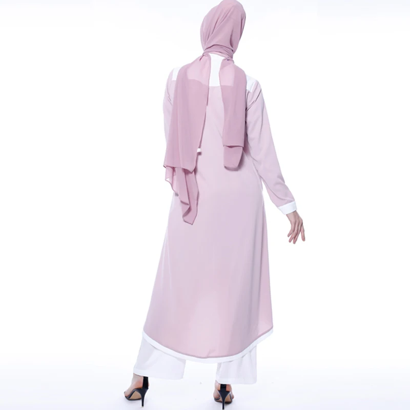 Турецкая абайа Дубай мусульманский хиджаб платье Абая для женщин топы и брюки набор кафтан молитва ислам одежда Оман марокканский кафтан