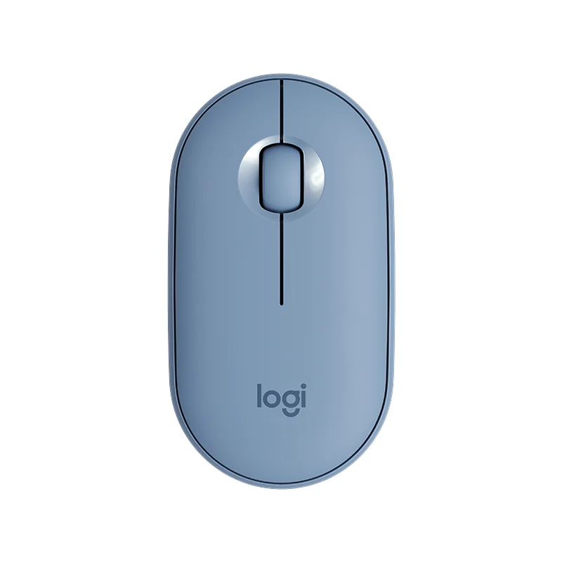 Мышь Logitech PEBBLE Bluetooth бесшумная беспроводная мышь тонкий и светильник портативная