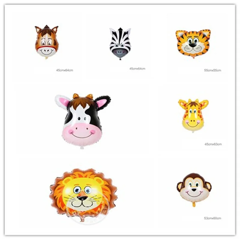 2 шт. мини воздушные шары из фольги для животных вечерние украшения дня рождения