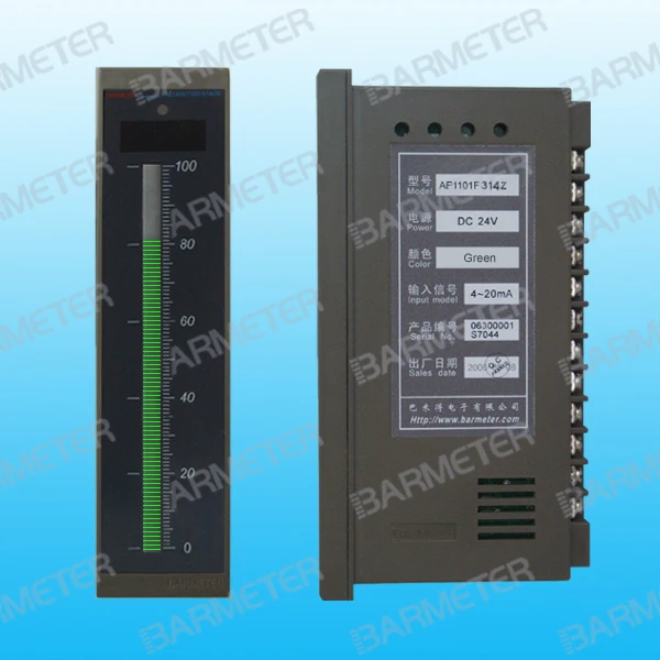 

DC24V Power Supply Emerald LED Panel Mounted Single Light Beam Display Meter Pressure Temperature Display Control Instrument