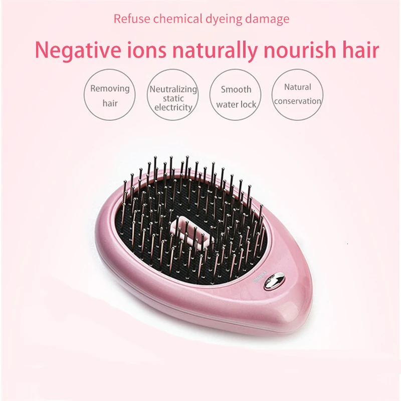 Портативная электрическая Ионная Щетка для волос щетка выпрямления расческа с