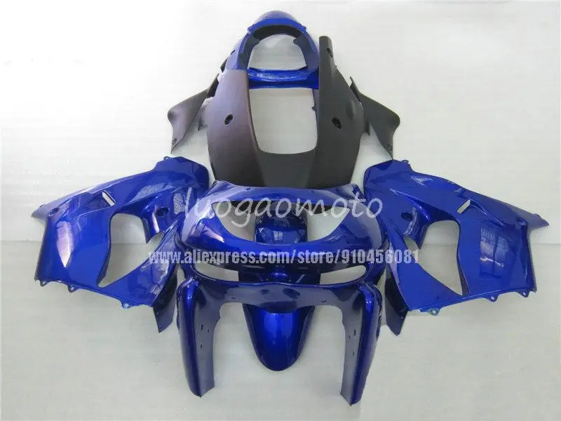 Комплект обтекателей под заказ для KAWASAKI ZX9R ZX900 Cowling ZX 9R 98 99 ZX-9R 1998 1999 синие Черные