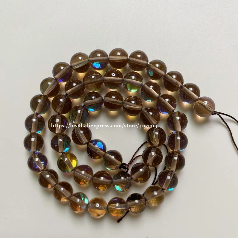 

Гладкие бусины K9 из австрийского хрусталя, ювелирные украшения из лунного камня с блестками, нити 15 дюймов, 6, 8, 10, 12 мм, 17 цветов