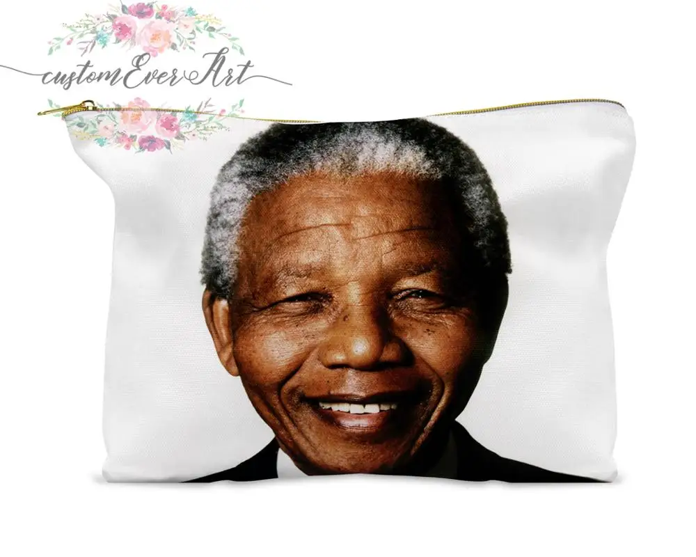 Косметичка Nelson Mandela индивидуальная маленькая косметичка забавный органайзер для