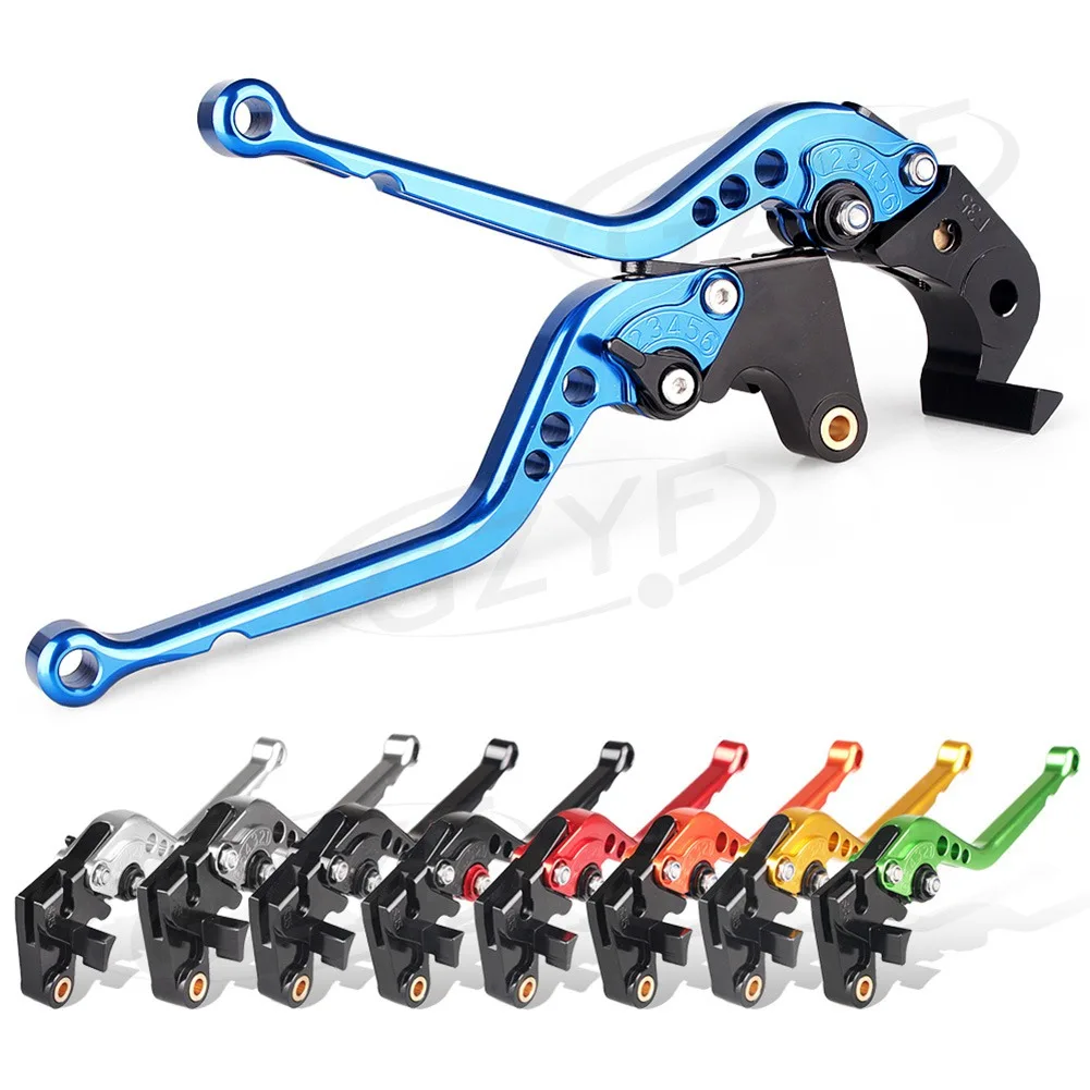 1 Pair Adjustable Motorcycle CNC Hand Brake Clutch Lever Handle