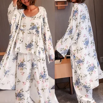 

Women Satin Pajama Thin Pyjama Sexy Lace Pajama Sleep Lounge Pijama Silk Night Home Clothing Sleepwear Suit NEW fashion 2020