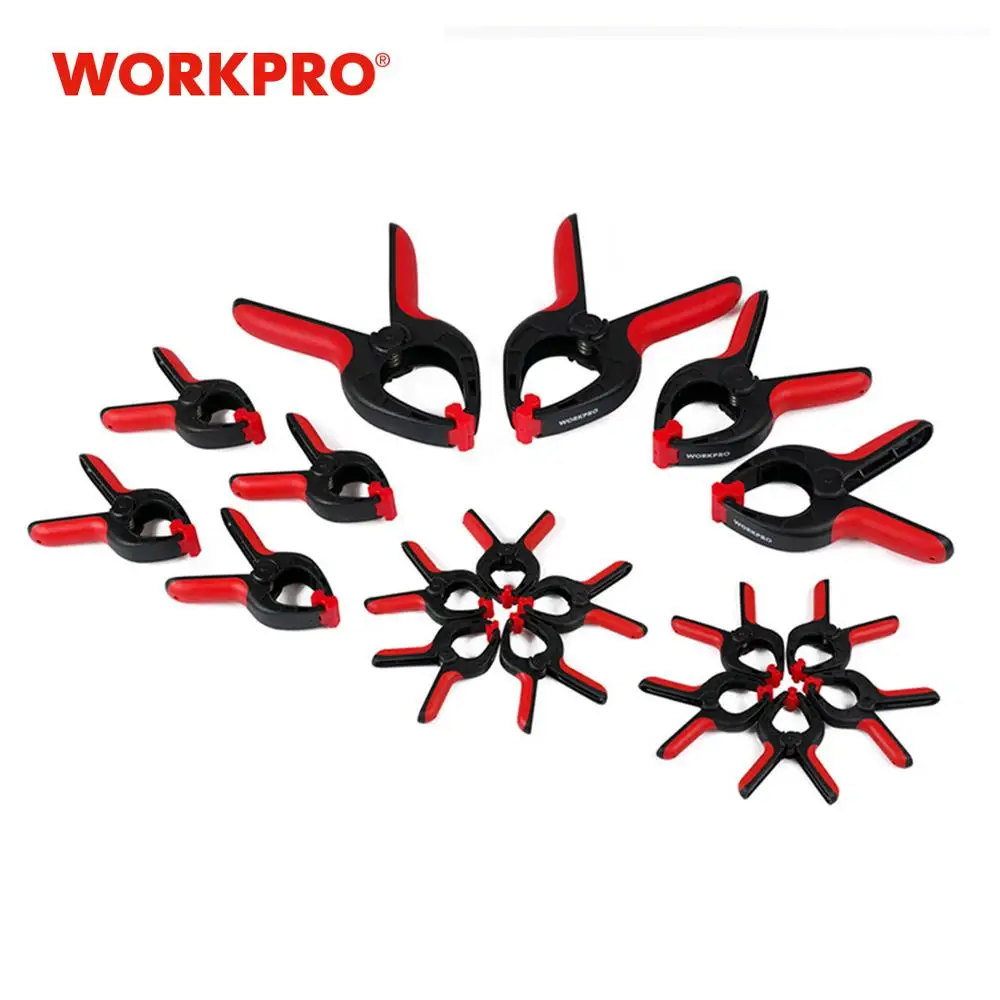 WORKPRO 18 шт. Деревообрабатывающие инструменты сверхпрочные зажимы деревянный джиг