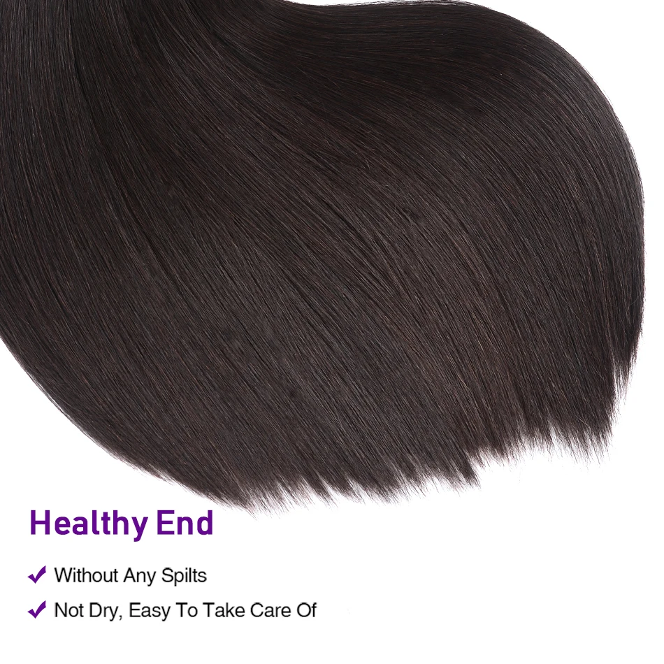 Волосы UNICE Kysiss серии бразильские прямые волосы 4 пряди с закрытием 8-30 дюймов натуральные кудрявые пучки волос