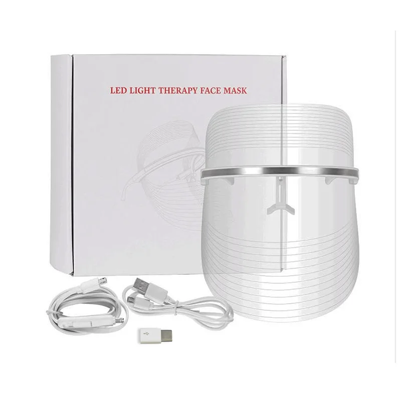 

LED Beauty Mask Machine Three-Color Beauty Equipment Photorejuvenation Device Household Spectrumeter IPL Mask Beauty Instrument
