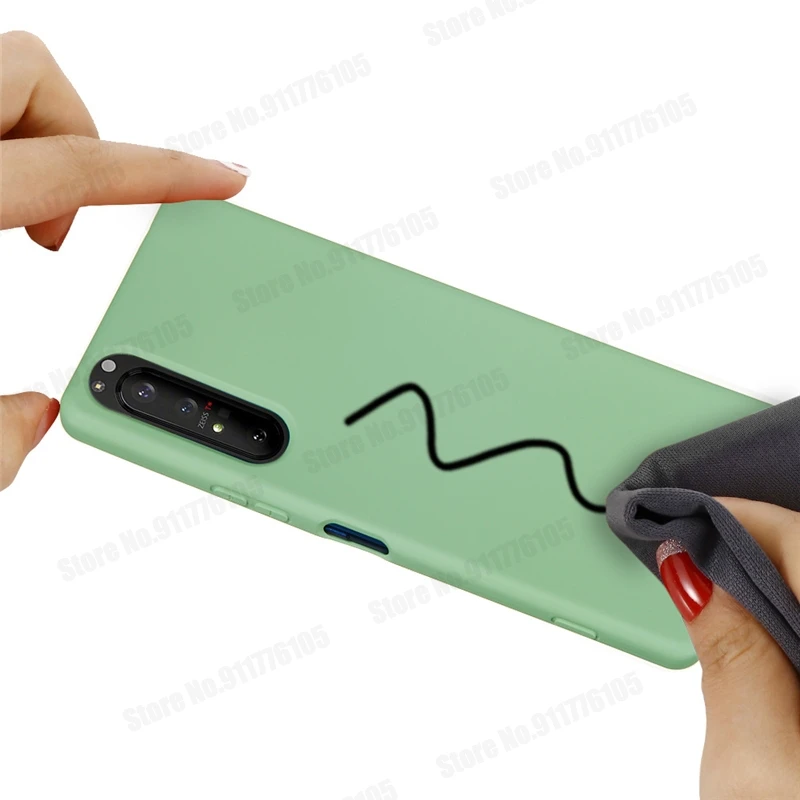 Liquid Silicone Full Protective Shockproof Case - Soft Gel Rubber Matte Cover