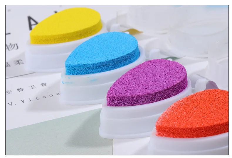 Производители месяц кошка капли воды чернильные печати Pad цвет мульти-цветной штамп только штамп Pad DIY Дети Японский Корейский Stati