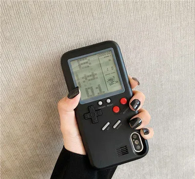 Gameboy сотовых телефонов Чехол игровых Чехол со встроенной танк войны игровая консоль «тетрис» телефонов Чехол - Цвет: For iphone7or8 plus