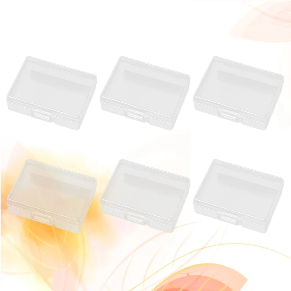 

6 pcs Storage Box Transparent Collection Organizer Case for Crafts Jewelry