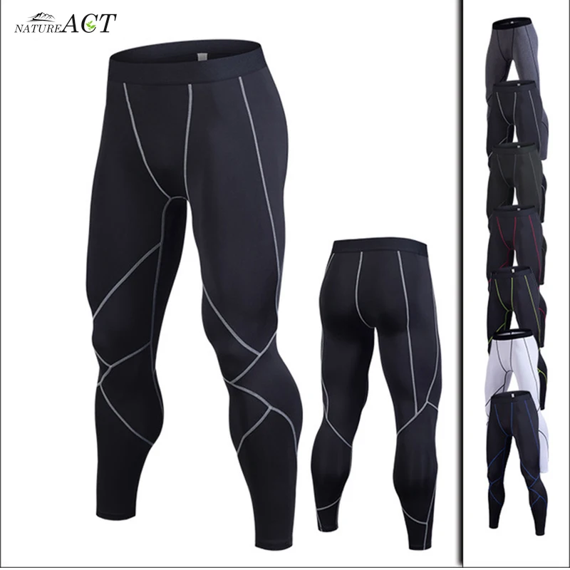 

Men Compression Leggings Anti-sweat Elastic Quick Dry Sports Fitness Exercise Long Pants Gym Running Tights Pants