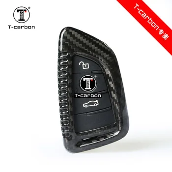 

Carbon fiber car key case key cover for BMW X1 F48 X3 X4 X5 X6 730 750 F30 E90 E46 E34 E70 5 5 5 6 6 7 car smart holder cover