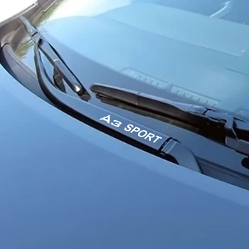 

4PCS Car Window Wiper Stickers Decals For Audi A3 8P 8V 8L Sport Captivating Decal Waterproof Auto Vinyl Decor Car Accessories