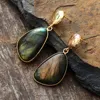 Exclusive Gems Stone Earrings Women Labradorite Drop Earring Classic Elegant Earrings Jewelry Gifts Dropship ► Photo 1/5