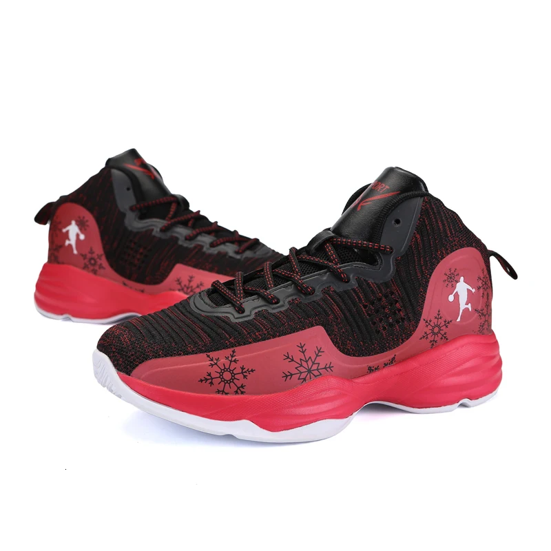 BOUSSAC/мужские баскетбольные кроссовки; zapatillas hombre Deportiva; красные дышащие мужские Ботильоны; Баскетбольная обувь; спортивные shoes36-45