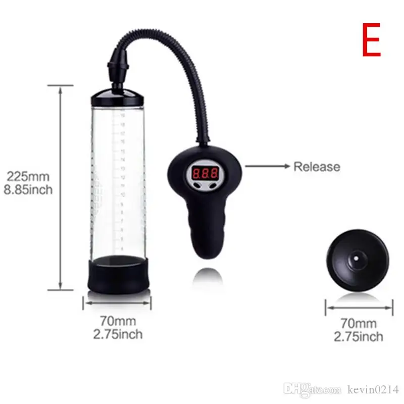 New 7 Models Male Vacuum Penis Pump Phallus Enlargement Extensions Device Penis Extender Sex Products Pumps & Enlargers for Men B2-4-2