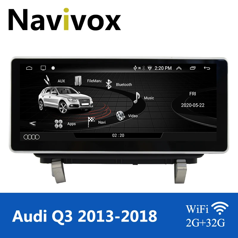 Автомагнитола Navivox мультимедийный проигрыватель 2din на платформе Android 10 0 для Audi Q3