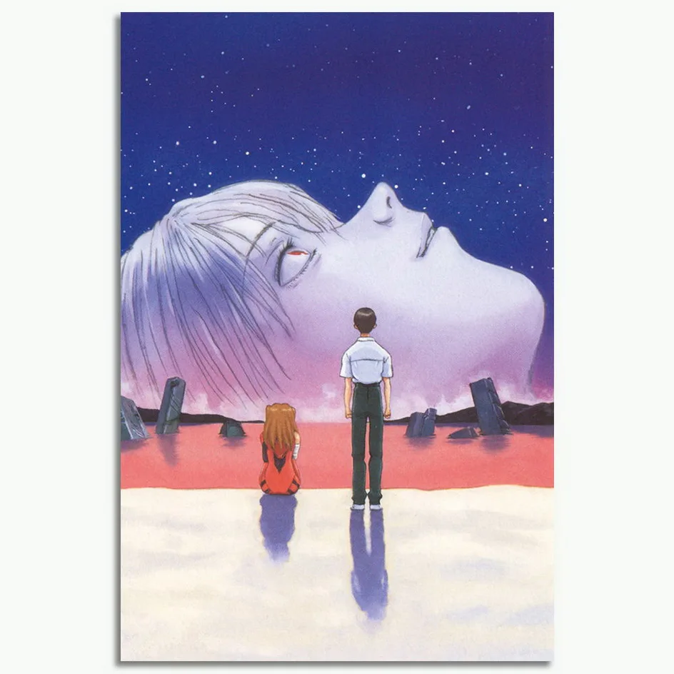 Неоновый Genesis Evangelion конец Аниме Евангелион плакат искусство шелковая ткань плакат печать 12X18 20X30 дюймов стены Искусство Картина декор