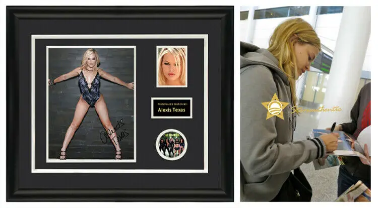 Alexis Texas подписанный автограф фото sasigned доказательство coa в рамке 2040 |