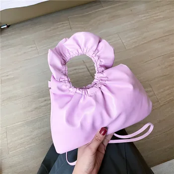 

2020 new trendy summer all-match one-shoulder messenger bag texture fashionable portable cloud fold bag