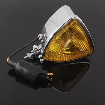 

Motorcycle 12V Headlight Retro Triangular Headlamp For Harley Honda Yamaha Bobber Cruiser Cafe Racer Custom Head Light