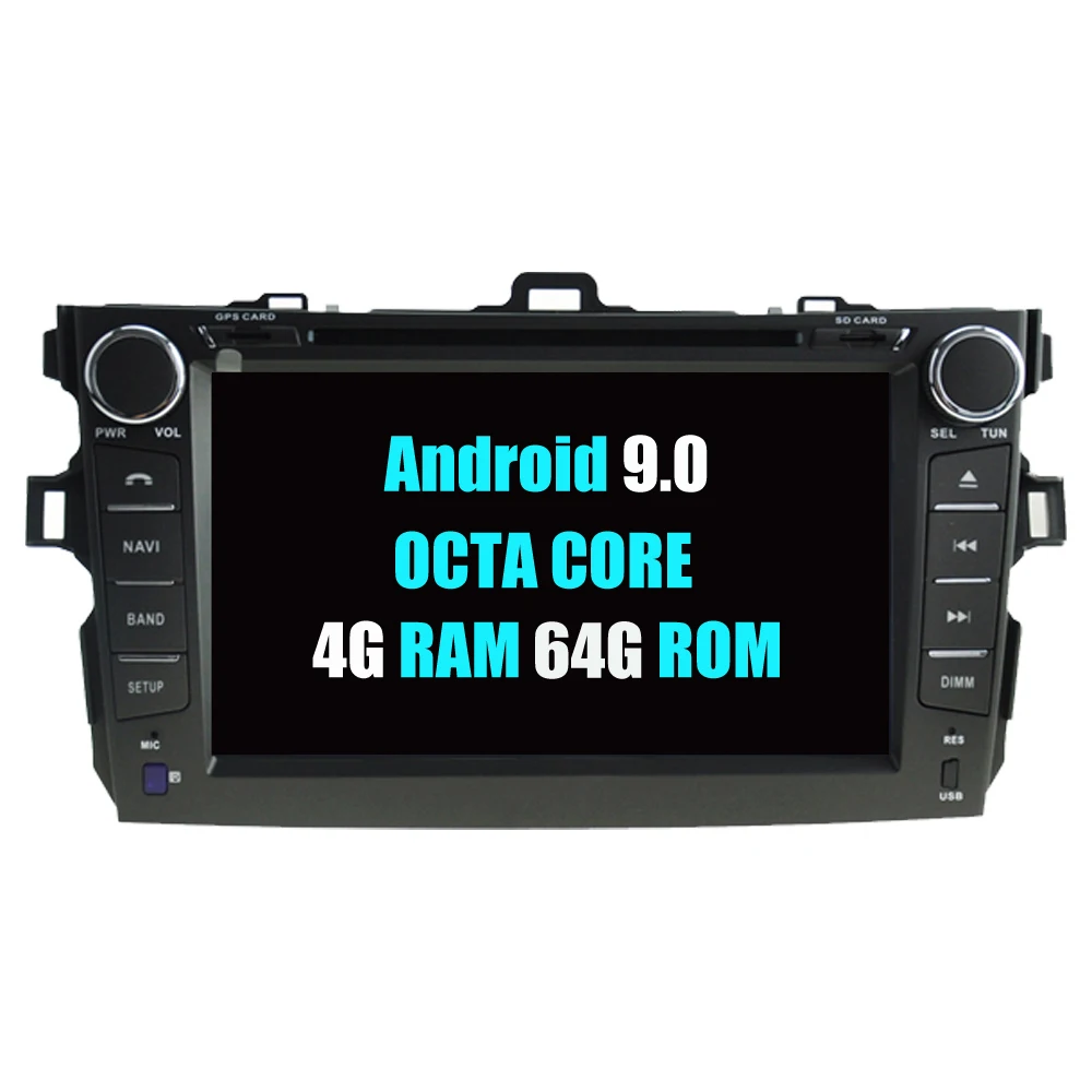 Excellent RoverOne Car Multimedia Player For Toyota Corolla 2007 - 2012 Altis Android 9.0 DVD GPS Navigation HeadUnit Radio Stereo 1 Excellent RoverOne Car Multimedia Player For Toyota Corolla 2007 - 2012 Altis Android 9.0 DVD GPS Navigation HeadUnit Radio Stereo 1
