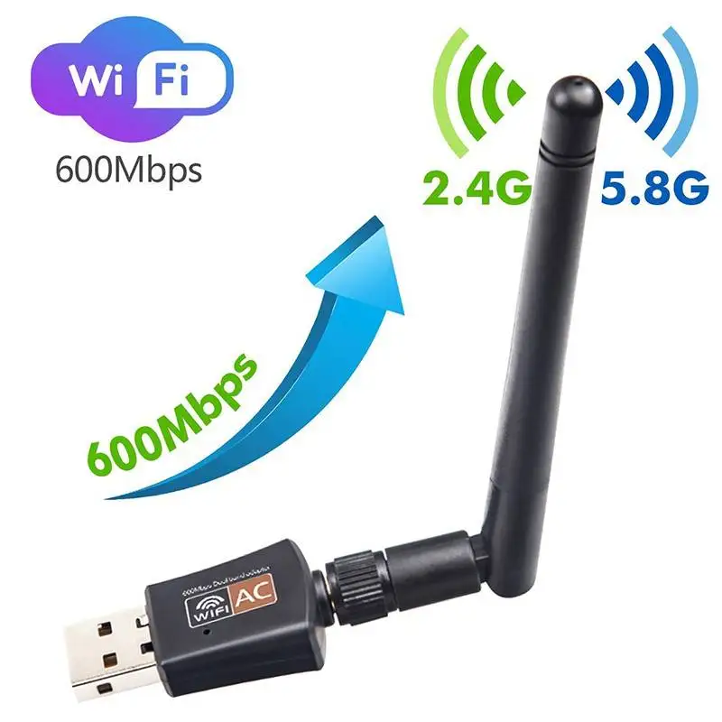 PIXLINK Wi-Fi адаптер вай фай адаптер Mini 600Mbps USB Wifi адаптер 5,8 ...