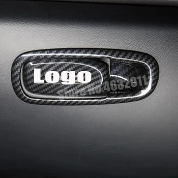 

For Volvo XC60 accessories 2018 2019 ABS Carbon fibre/Matte Car copilot glove box door bowl handle Cover Trim Car styling 2pcs