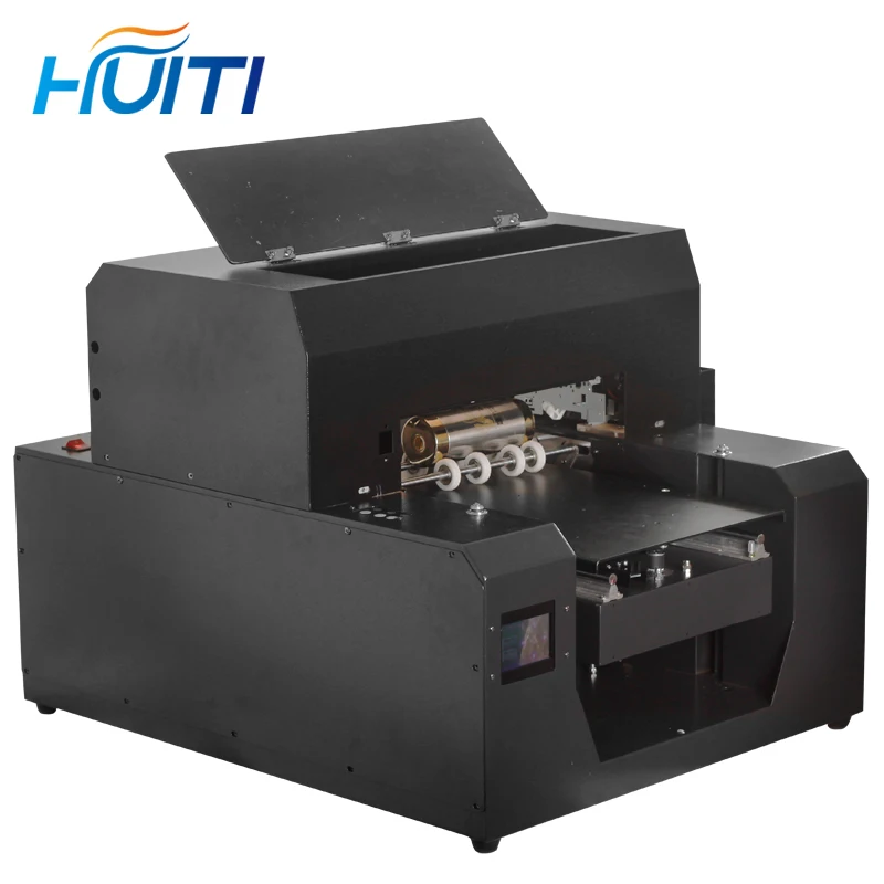  HuitiCylinder UV Printer Flatbed Printers 3D Textured Raised Embossed Printing Machine for Bottle 2