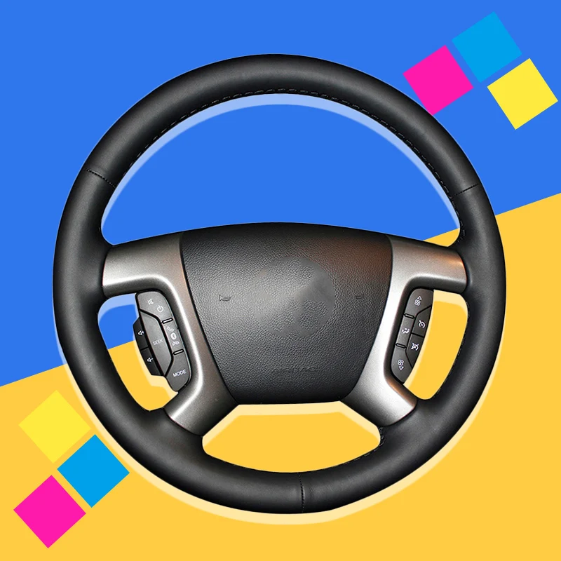 Авто оплетка на руль Крышка для Chevrolet Captiva 2007-2014 Silverado GMC Sierra 2007-2013 Daewoo Winstorm