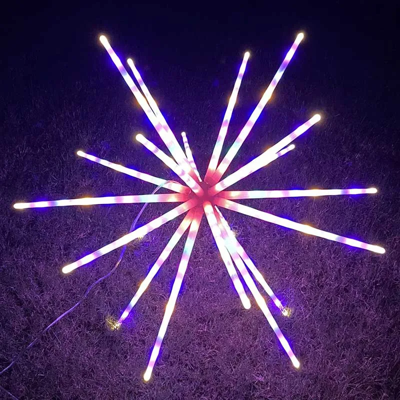 IP65 Waterproof Garden Decorative Outdoor Firework Lights for Walkway Patio Lawn Backyard Christmas Party Decor with Mode Change 2