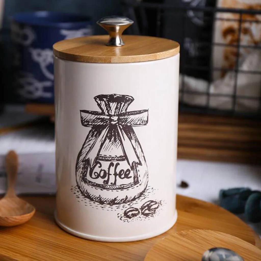3Pcs/Set Retro Home Tea Time Kitchen Coffee Tea Sugar Container Jars Tin Metal Jar for Office Home Restaurant Tea Room Storage 3