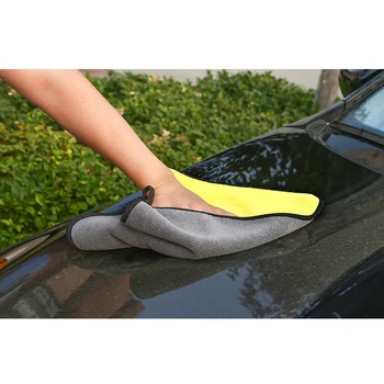 

Double-Sided Car Wipes Rags Microfiber Corals Velvet Thickened Car Wipes Household TD326