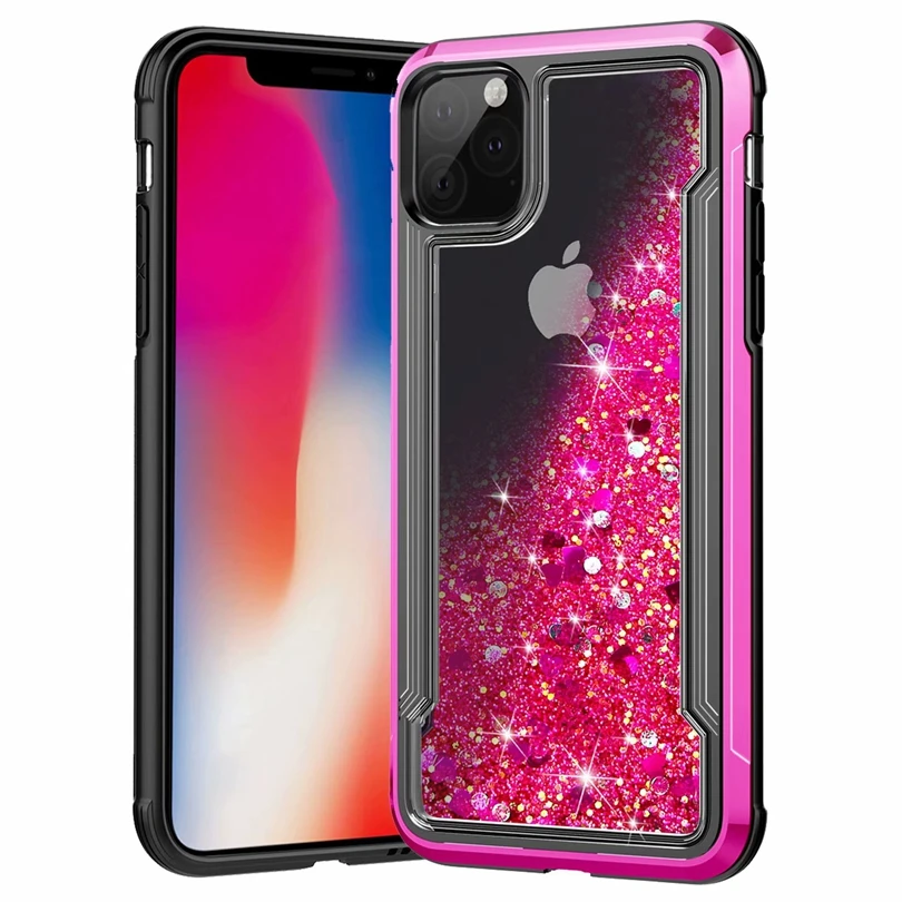 

For iPhone 11 Pro / iPhone11 Pro 5.8" Case Glitter Stars Dynamic Liquid Quicksand TPU Hard Back Cover For iPhone11Pro Capa Shell