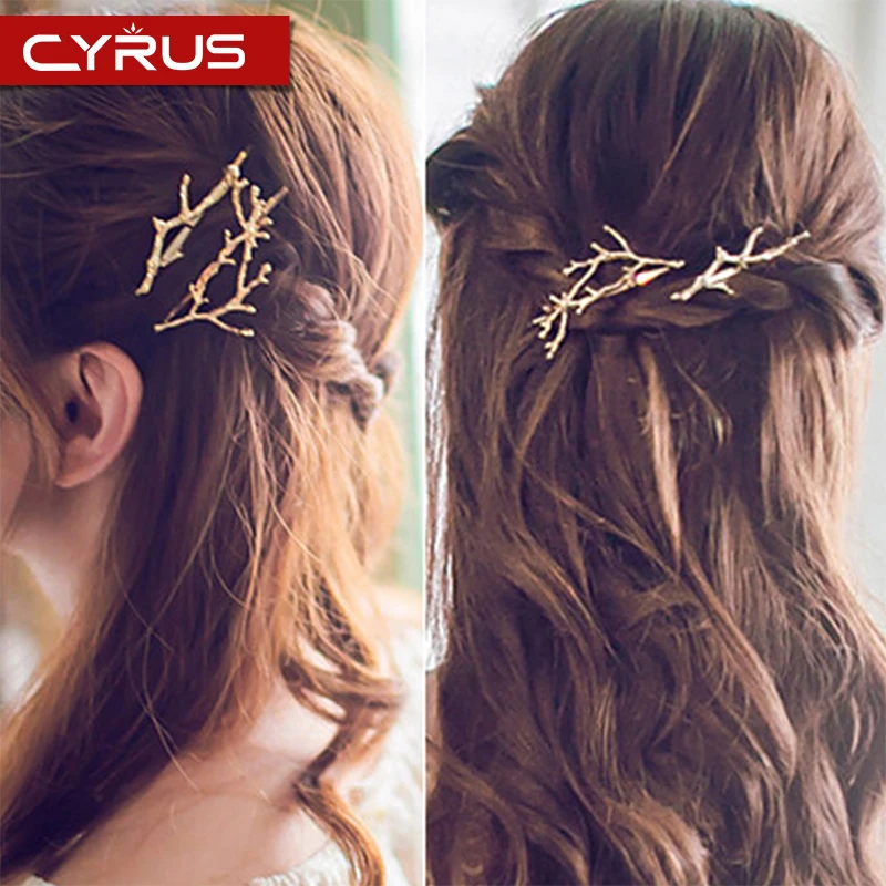 

Vintage Antlers Shape Hair Clip for Women Pince Cheveux Femme Wsuwki Do Wlosow Charm Hair Pins Mujer Haaraccessoires Jewelry