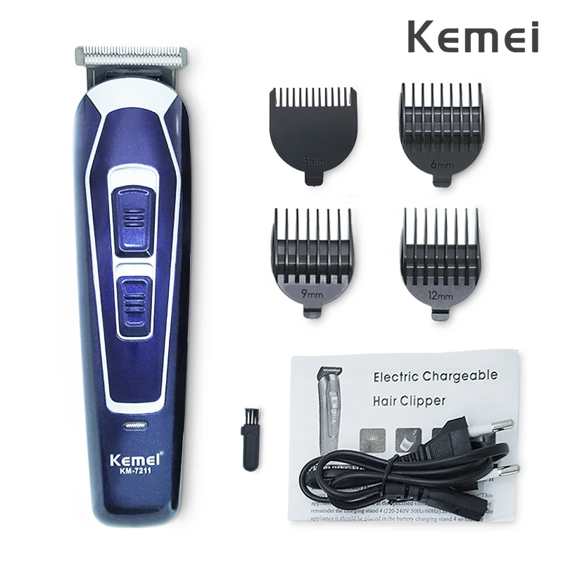 Kemei электробритва для мужчин Беспроводная Бритва Регулируемая перезаряжаемая бритва для бритья тела борода машина для чистки грумера Barbeador F30 - Цвет: no box