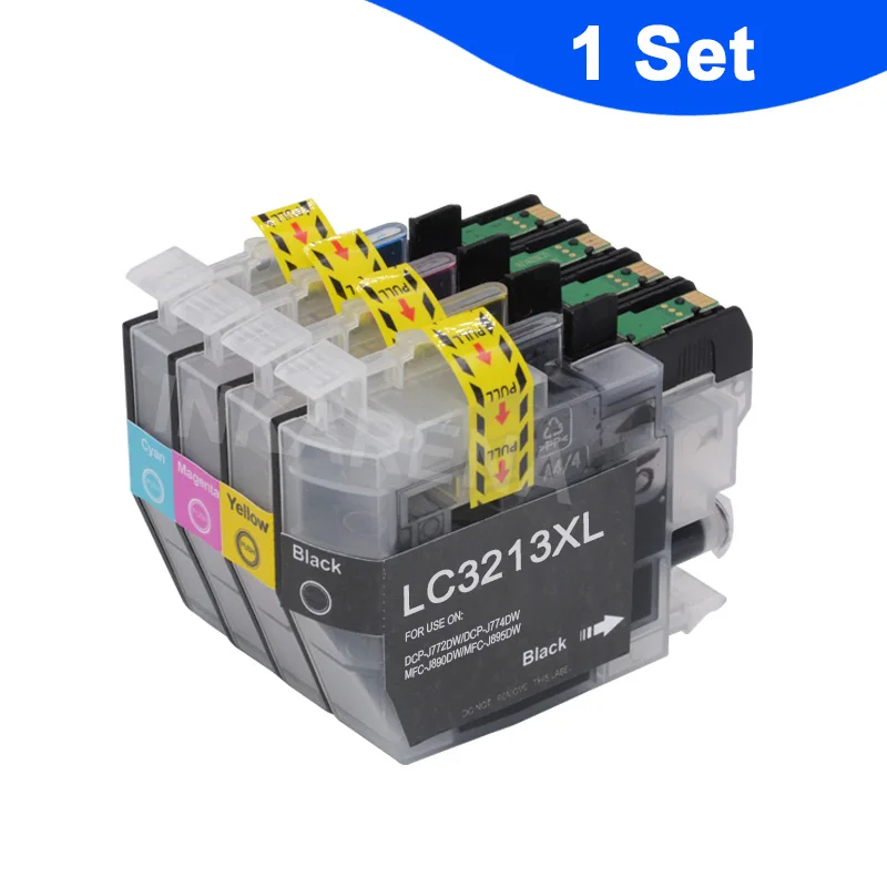INKARENA LC3213 XL чернильный картридж для принтера 4 цвета для Brother DCP-J772DW DCP-J774DW MFC-J890DW MFC-J895DW - Цвет: 1set