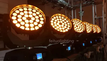 

A- 2lights+road case lyre wash moving head rgbw 4in1 lamp 36x10w head light